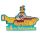 Beatles Yellow Submarine Design Gelicentieerde Bedrukte Klok