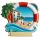 Golven en Palmboom Zee & Strand Souvenir Magneet 