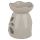 Eden  Keramiek Olie- en Wax Geurbrander Grijs & Pastel Bloem