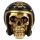 Goud Schedel in Motorhelm Woonaccessoire