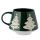 Kerstboom - Groen Glazuur Reliëf Stoneware Mok
