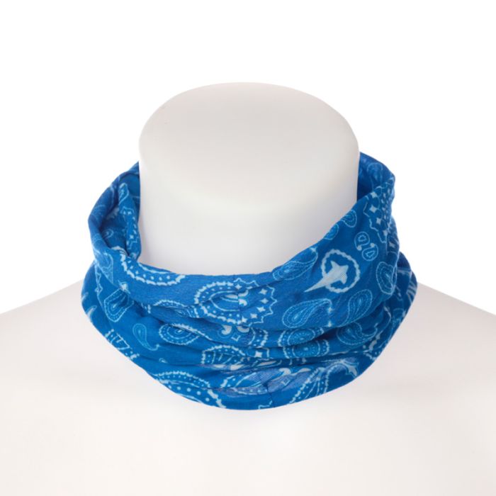 Blauw Patroon Colsjaal Nekwarmer Snood
