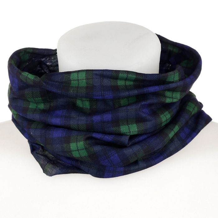 Groene Tartan Colsjaal Nekwarmer Snood