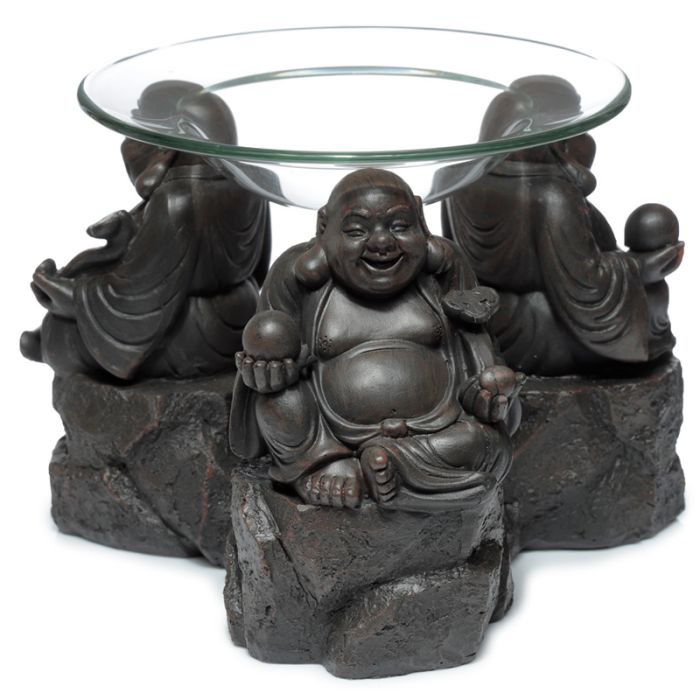 Peace of the East Chinese Lachende Boeddha Olie- en Wax Geurbrander
