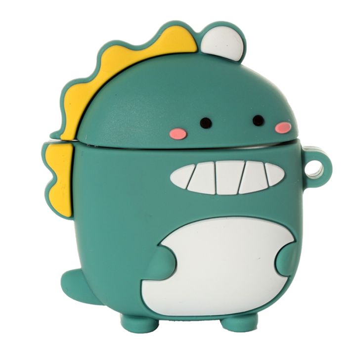 Dinosaurus Siliconen Hoes voor Draadloze Oordopjes Houder