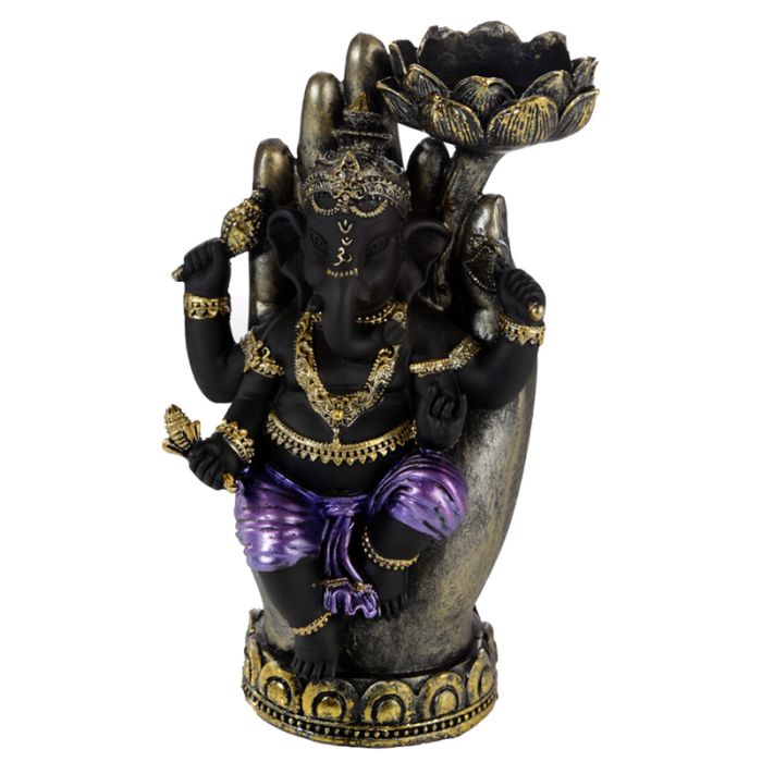 Ganesh Hand Lotus Waxinelichthouder