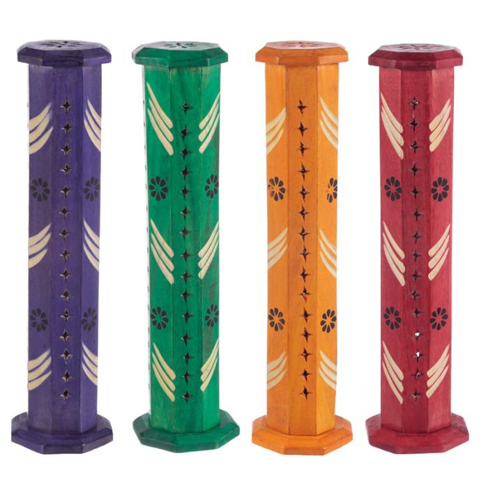 Mangohout Toren Bloemen Wierookhouder