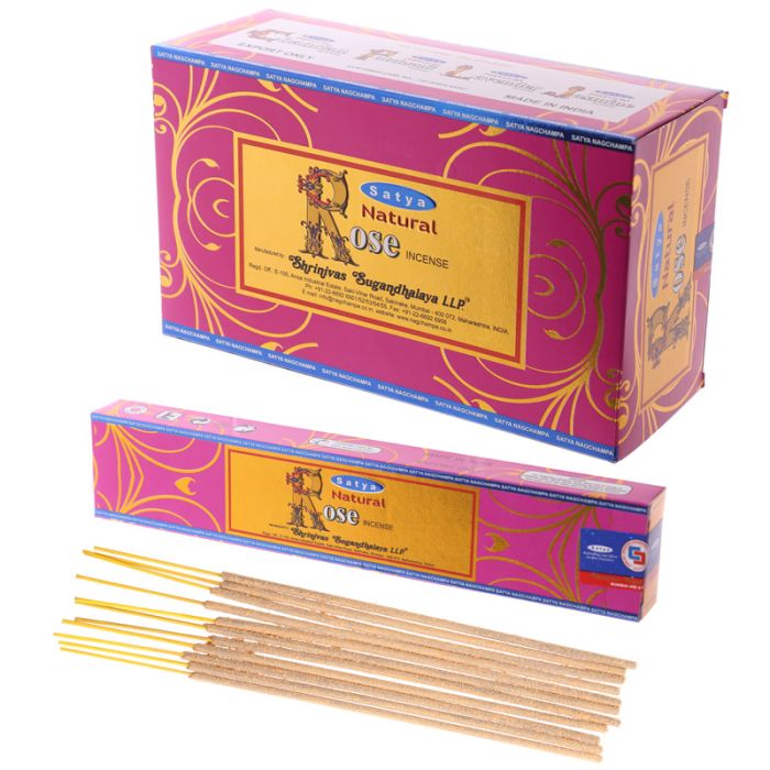 Natural Roos - Satya Nag Champa Wierook Stokjes