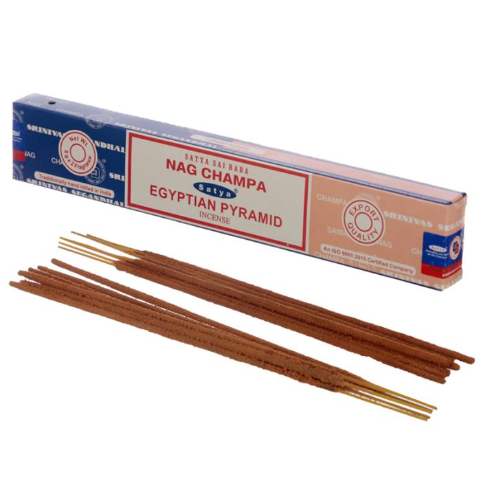 01314 Satya Nag Champa & Egyptische Pyramide Wierook Stokjes