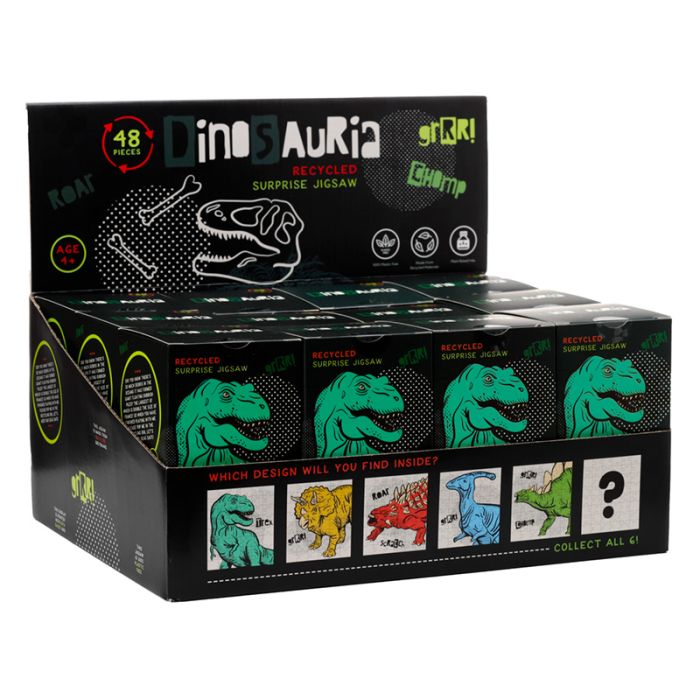 Dinosauria Jr Surprise 48 stuks Gerecyclede Legpuzzel