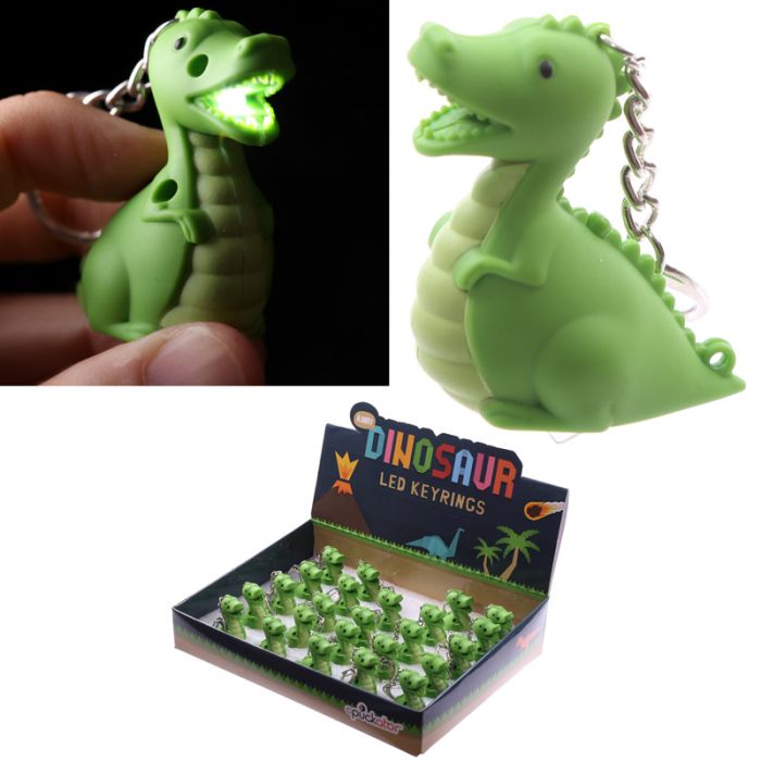 Dinosaurus LED Sleutelhouder