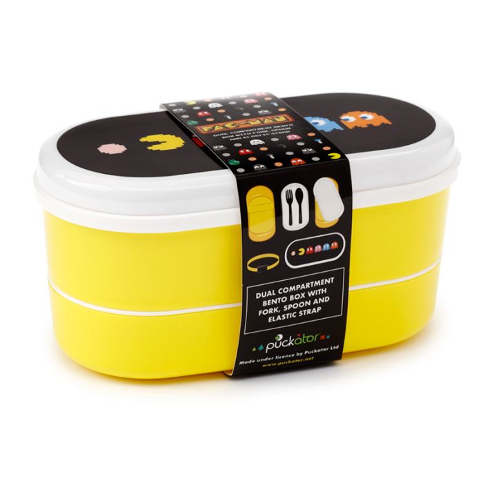 Pac-Man  - Bento Box Lunchtrommel met Vork Lepel