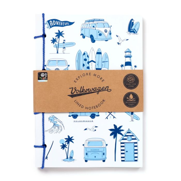 Explore Volkswagen Busje VW T1 Steenpapier A5 Gelinieerd Notitieboek