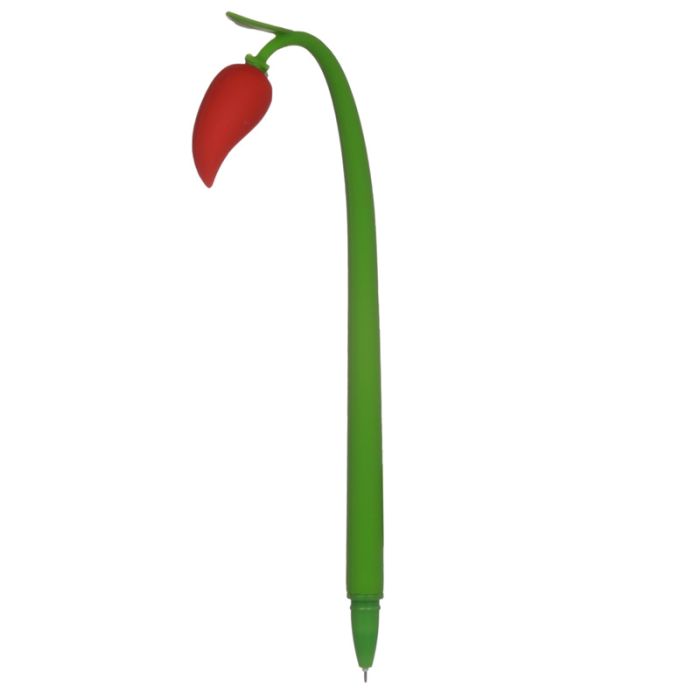 Rode Paprika Fijnschrijver Pen - Zwart