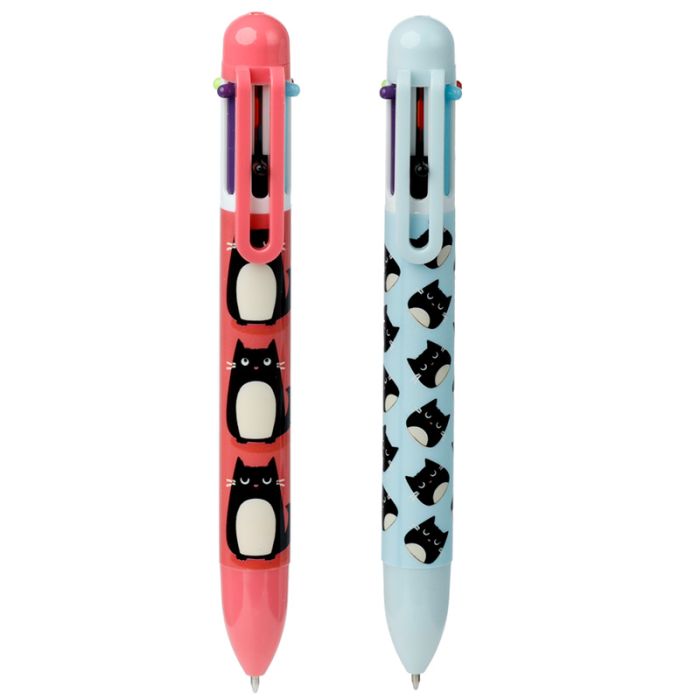 Feline Fine Kat Meer Kleuren Pen (6 kleuren)