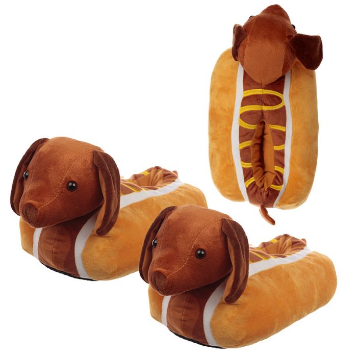 Fast Food Worstehond Sloffen (Unisex One Size)