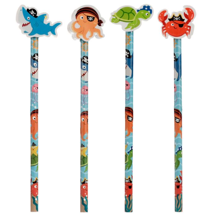 Ahoy Oceaan Piraat Vrienden - Gum Potlood