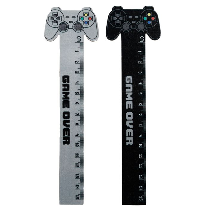 Game Over - Houten Liniaal 15cm