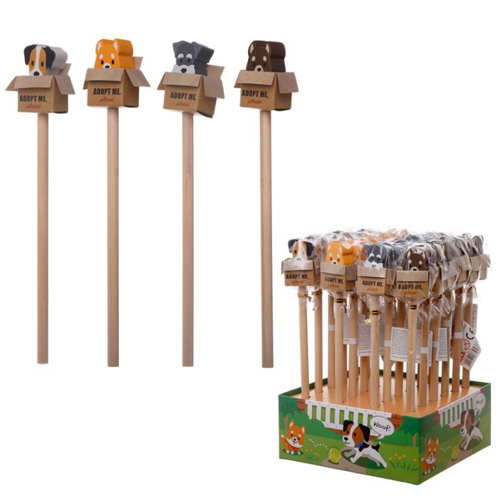 Puppy Hond  - Gum Potlood