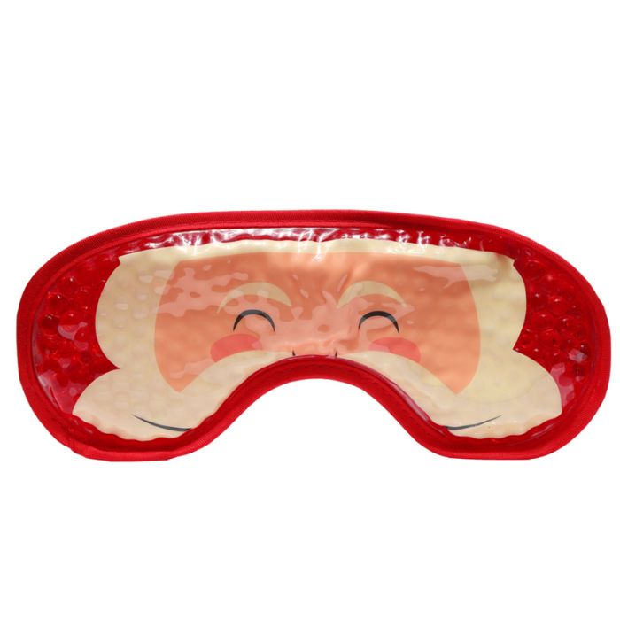 Kerstmis Kerstman Pluche Rand Gel Oogmasker