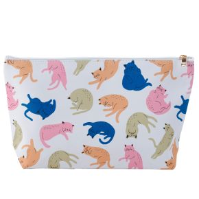 Cat's Life - PVC Toilettas Makeup Tas Large
