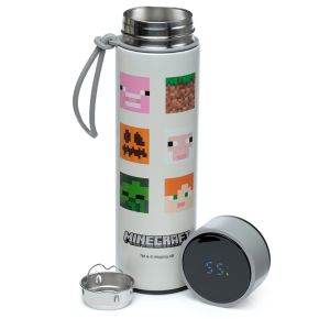 Minecraft Gezichten Thermosfles 450ml Thermometer