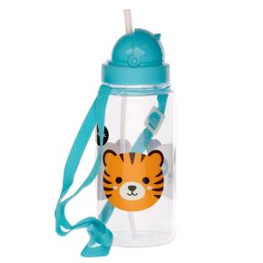 Adoramals Duurzame BPA-vrij 450ml  Kinder Waterfles Rietje 