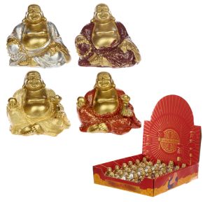 Mini Glitter Chinese Lachende Boeddha