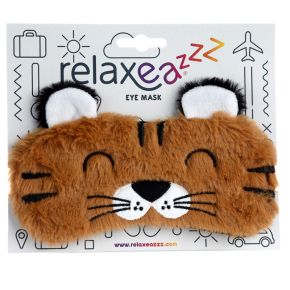 Pluche Adoramals Tijger Slaapmasker Pluche Adoramals Tijger Slaapmasker