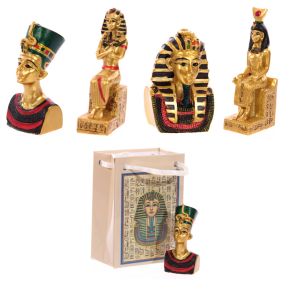 Egyptische beeldjes,  in een tas