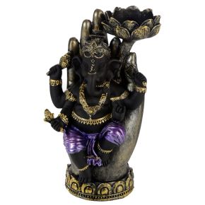 Ganesh Hand Lotus Waxinelichthouder
