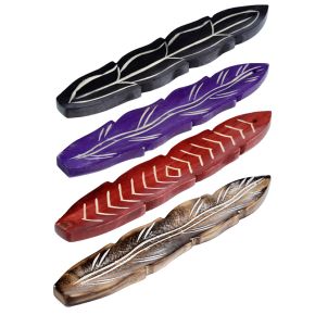 Mangohout Veer-vormige Wierookhouder