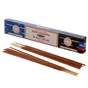 01307 Satya Nag Champa & Zwarte Opium Wierook Stokjes 01307 Satya Nag Champa & Zwarte Opium Wierook Stokjes