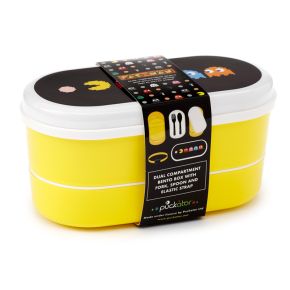 Pac-Man  - Bento Box Lunchtrommel met Vork Lepel
