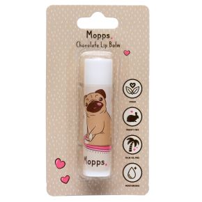 Mopps Mopshond Lipbalsem Stick -  Chocolade