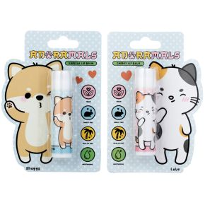 Kat & Shiba Inu Adoramals Lipbalsem Stick - Kersen Vanille