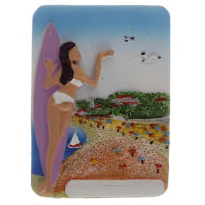 Surfer & Strand Zee & Strand Souvenir Magneet 