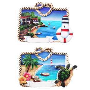 Touw Kikker Scene 3D Zee & Strand Souvenir Magneet 