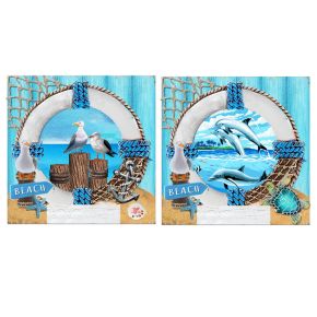 Blauwe Reddingsboei 3D Zee & Strand Souvenir Magneet 