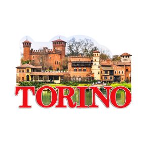  Torino Borgo Medievale 3D Zee & Strand Souvenir Magneet 