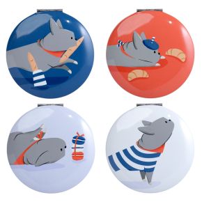 Bertrand de Franse Bulldog Compact Make Up Spiegeltje