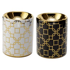Eden Metallic Goud Geometrisch Keramiek Mini Geurbrander - Small