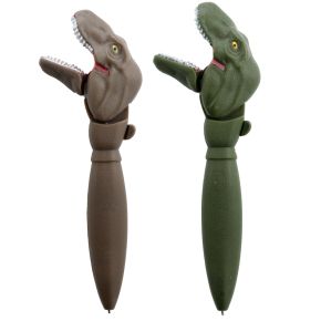 Dinosauria Dinosaurus Plastic Pen - Blauw Dinosauria Dinosaurus Plastic Pen - Blauw