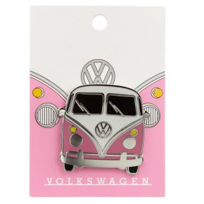 Volkswagen Busje VW T1 Roze Emaille Button Badge