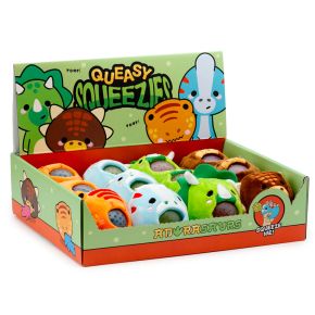 Queasy Squeezies Cutiesaur Dinosaur Pluche Knijp Speelgoed