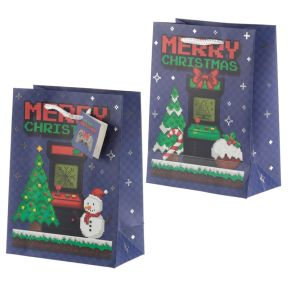 Kerstmis Game Over - Cadeautasje Medium