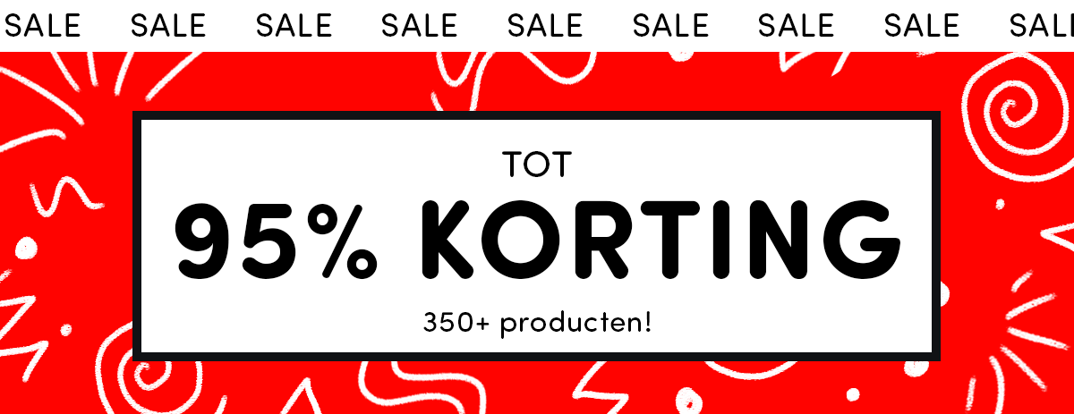 Tot 95% korting